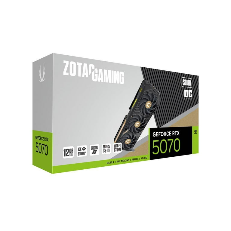 Zotac USA ZTB50700J10P RTX 5070 Solid OC 12GB Graphics Card