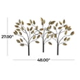 thumbnail image 3 of DecMode Brown Metal Tree Wall Decor, 3 of 9