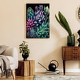 thumbnail image 4 of LH138HB-Unframed Succulent Plants In Neon Prints Rustic Wall Art Succulent Plants Bathroom Decor Bathroom Wall Art,Green Cactus Pictures,Botanical Paintings for Bedroom Living room Office Decoration, 4 of 5