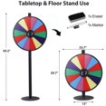 thumbnail image 2 of 24 Inch Prize Wheel Dual Adjustable Tabletop & Floor Stand 14 Slots Spinner Game, 2 of 10