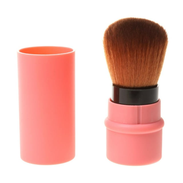 Retráctil Pro Blush Brush Polvo Suave Cosméticos Mejillas Belleza Maquillaje Pinceles , Rojo, Approx.8.2x3cm / 3.23x0.12inch Baoblaze Brocha para rubor