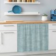 thumbnail image 5 of Vintage Gray Green Oven Skirt Curtain for Kitchen Decor 28"x35", Modern Farmhouse Textured Rustic Self Adhesive Stove Curtains Skirt Cabinet Curtains for Bathroom Laundry Room, 5 of 8