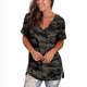 thumbnail image 3 of Puntoco - Camisetas de verano para mujer, túnica de manga corta con estampado de tiras, cuello en V, tops de hombro Puntoco Puntoco-1530, 3 of 6