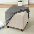 thumbnail image 4 of DEBGFS 1 Pce Housse de Tabouret Carrée en Velours Élastique Tout Inclus Housse de Tabouret de Rangement ZZZ,23# Blanc,m(27-32 Po), 4 of 7