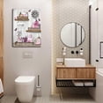 thumbnail image 2 of Bathroom Wall Art Wash Your Hands Sign Wall Decor Vintage Flower Butterfly Canvas Wall Art Farmhouse Bathroom Painting Artwork Home Decor for Bathroom Framed Ready to Hang 12x16in, 2 of 6