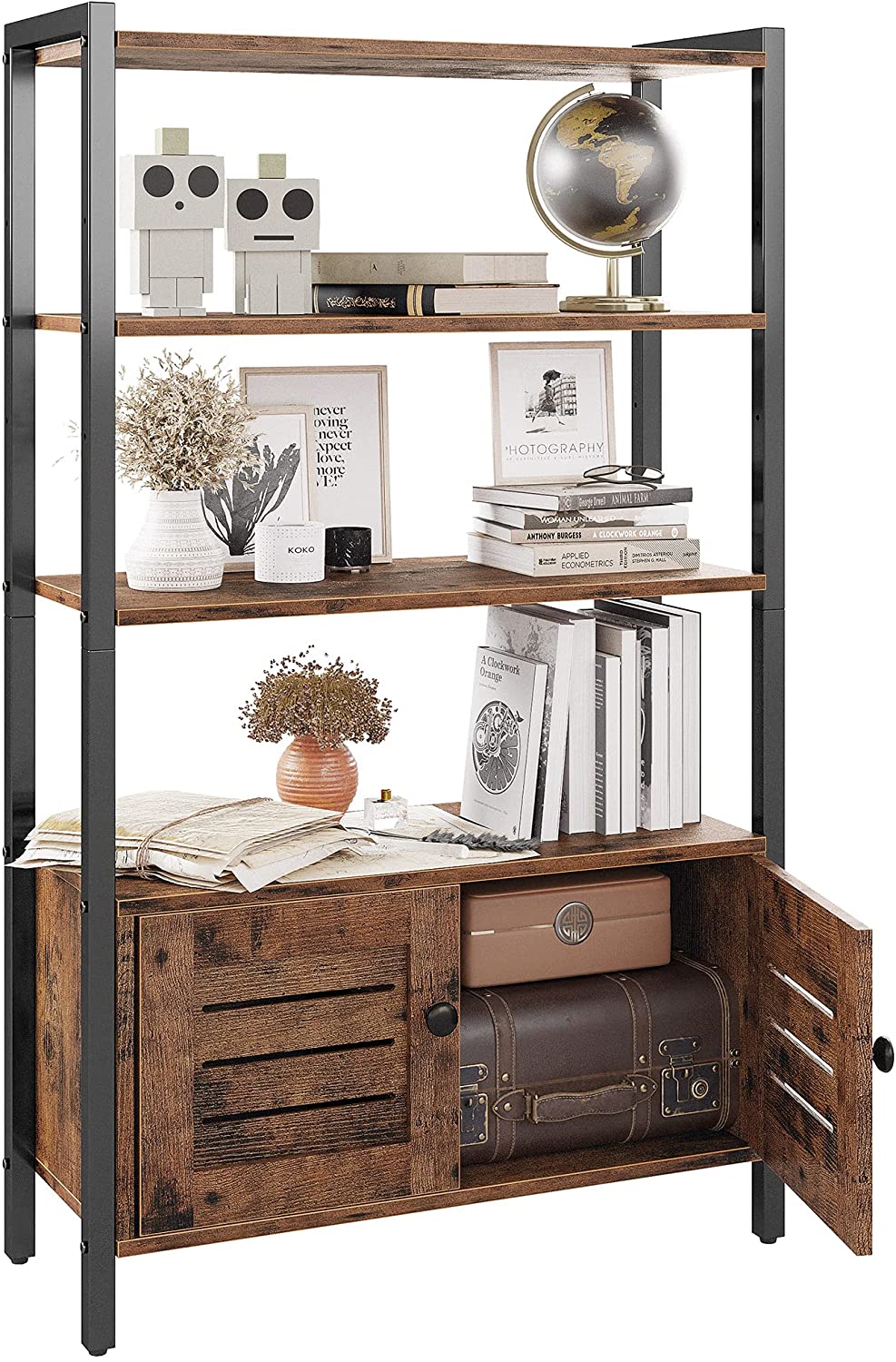 Pilaster Designs Hartwick 4tier Revolving Bookcase with 16 Shelves in