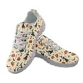thumbnail image 2 of COEQINE Mesh Breathable Girls Sneakers Lace Up White Sole Women Running Shoes for Travel Outdoor Training Athletic Sport Shoes, Halloween Witch Pumpkin Bat, 2 of 7