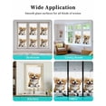 thumbnail image 6 of Window Privacy Film Cute Sitting Dog Stained Glass Window Film Decorative Sun Block Window Cover Modern Puppy Watercolor Cartoon Window Clings Static Adhesive Sticker for Bathroom 23.6"x78.7", 6 of 7