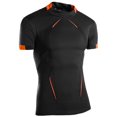 thumbnail image 3 of Workout Shirts for Men Summer Short Sleeve Neck Fitting Tight Quick Drying Muscle Tees Athletic Gym Tshirts, 3 of 6
