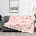 thumbnail image 2 of Rateoe Rabbit And Cherry Pattern Flannel Throw Blanket, Ultra-soft Blanket for Bed, Couch, Car, Hypoallergenic Anti-pilling blanket-60"x50"(Horizontal), 2 of 6