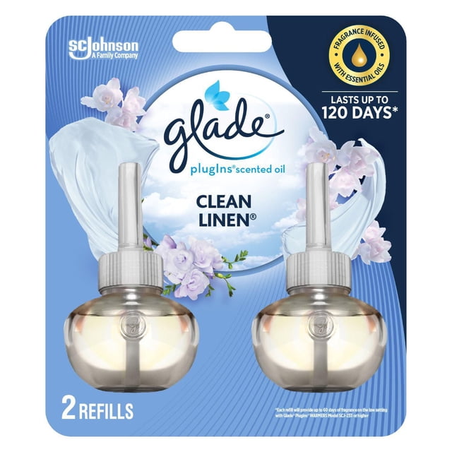 Glade Branchées® Huile parfumée Recharge, Lessive fraîche