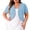 Light Blue#12, variant on Women Plus Size Cropped Cardigan 3/4 Sleeve Summer Shrug Loose Fit Solid Open Front Cover Up Casual Daily Wear Outdoor Cardigans Pink XXXL