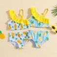 thumbnail image 7 of Mercatoo Toddler Girls Summer Swimwear Pineapple Printed Ruffles 2Pcs Bikini Bathing Suits Baby Girls Beach Sports Swimsuit, 7 of 7