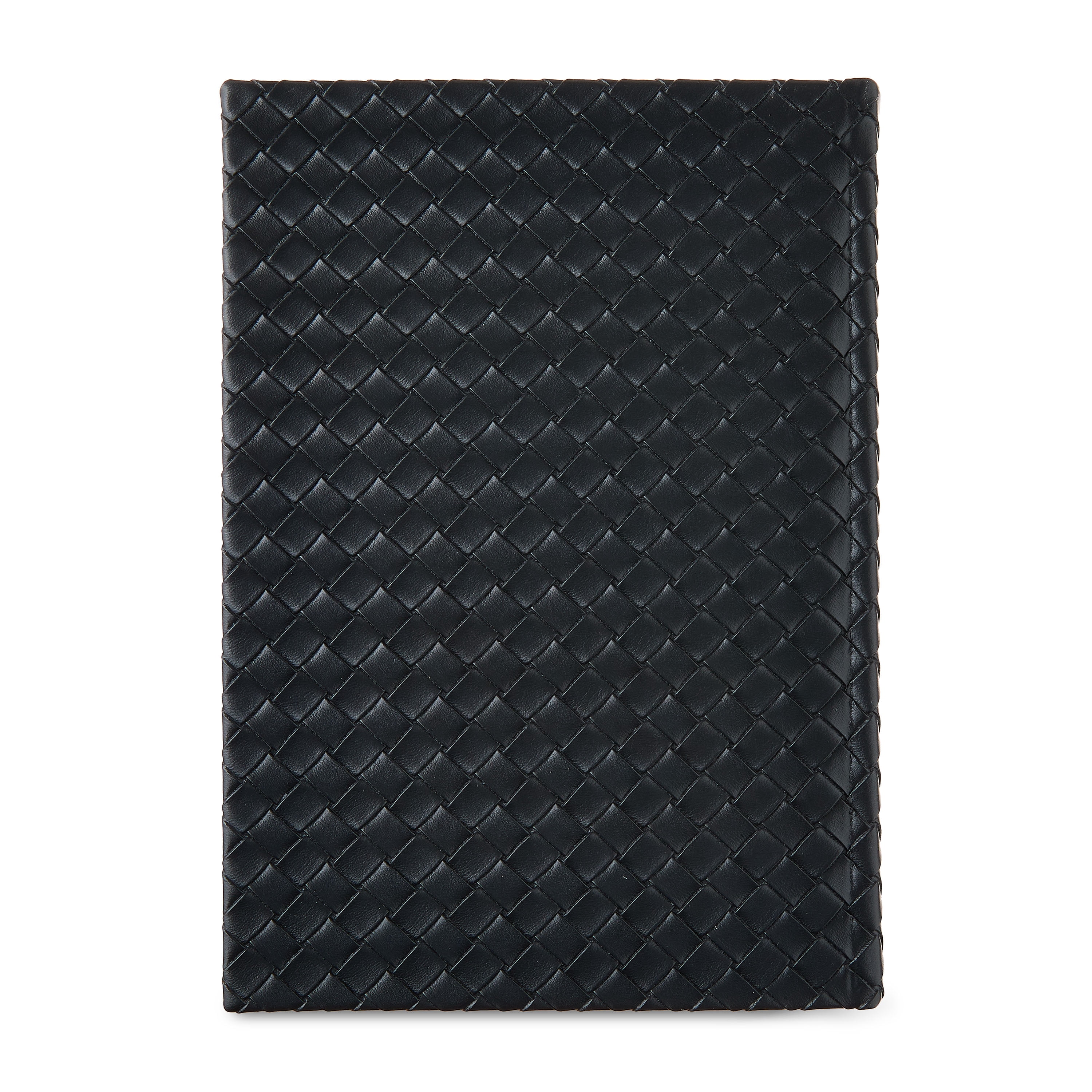 Pen+Gear Woven Simulated Leather Journal, Black, 8.37" x 5.87", 256 Lined Pages