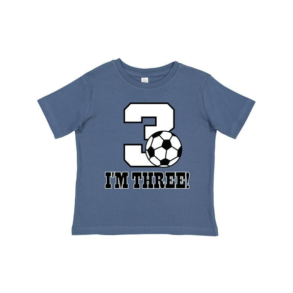 Inktastic 3rd Birthday Soccer Boys or Girls Toddler T-Shirt