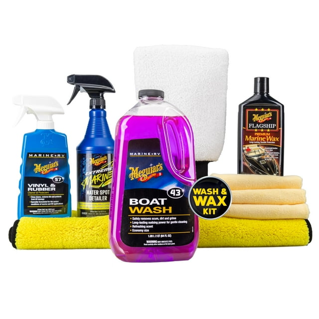 Kit de inicio con detalles para barcos o caravanas Meguiar con protección UV