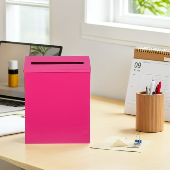 STRANDCHIC Rustic Rosy Iron Wall Mailbox Vintage Design Large Capacity Suggestion Box for Indoor Outdoor