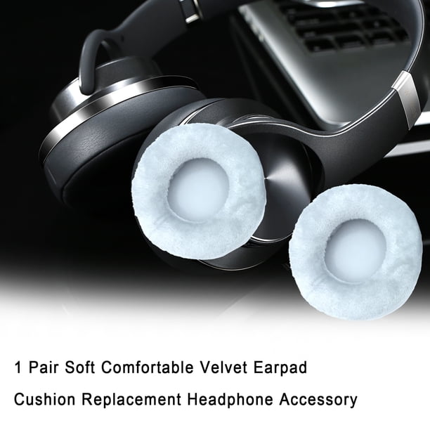 Gwong Electrónica 1 pareja suave cómodo terciopelo Earpad cojín Reemplazo Accesorio para auriculares