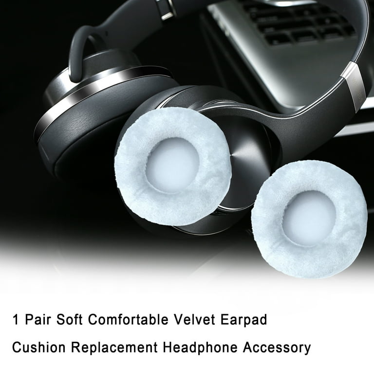 1 Pair Soft Comfortable Velvet Earpad Cushion Replacement Headphone Accessory for Headphone with the Diameter of 60mm 65mm 70mm 75mm 80mm 85mm