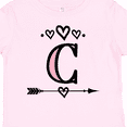 thumbnail image 4 of Inktastic Letter C Monogram Tribal Arrow Girls Toddler T-Shirt, 4 of 5