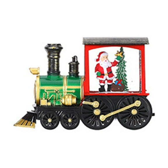 ZToonmas Christmas Train with Santa Claus and Snow Globe Light-Up - Perfect for Christmas Decorations and Ornaments - Indoor Use Only
