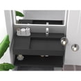 thumbnail image 2 of Castello USA Inc Juniper 36" Right Basin Stone Bathroom Sink in Matte Black, 2 of 7