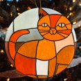 thumbnail image 4 of Unique Ginger Cat Gift Ceramics Ornaments Memorial Gifts for Cat Lovers Keepsake Ceramic Ornament Holiday Ornament for Home Christmas Tree Decor for Woman Friend Birthday, 4 of 5