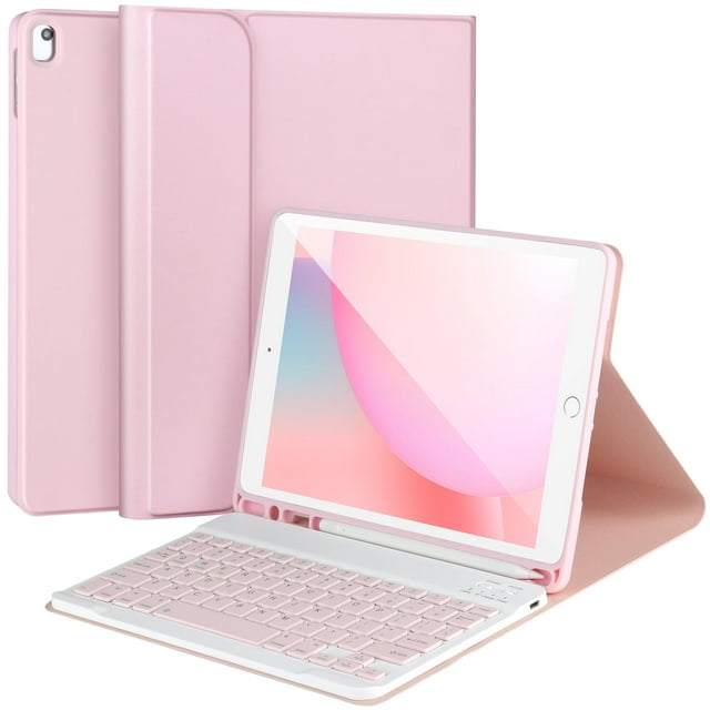 Funda de teclado AHYWTAN para iPad 9/8/7th Gen 10.2 pulgadas con teclado