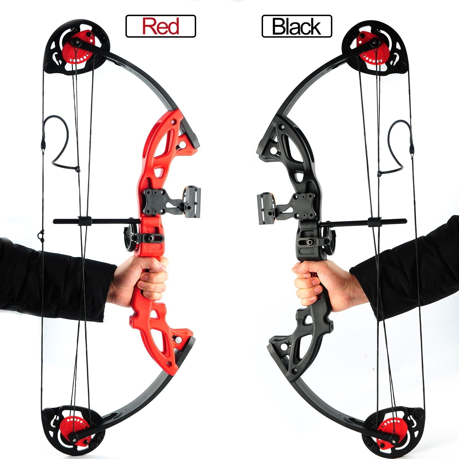 Yellow Color Bow 10 Lbs 34" Youth Compound Bow Set Perfect Starter Bow 