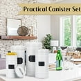 Farmhouse Canister Set for Kitchen Countertop, Airtight Nesting Kitchen