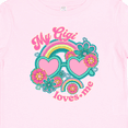 thumbnail image 4 of Inktastic My Gigi Loves Me Girls Rainbow Granddaughter Girls Baby T-Shirt, 4 of 5