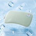 thumbnail image 3 of Yardvibe Pillow for Sleeping, 17.72"x9.84" Slow Rebound Foam Sleeping Pillow with Removable Washable Cover, Small Cool Flat Pillow, Memory Foam Pillow for Traveling or Camping (Green), 3 of 5