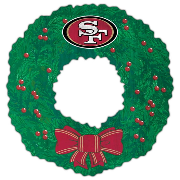 San Francisco 49ers 16'' Team Wreath Sign