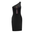 thumbnail image 4 of Vestido de mujer con hombros descubiertos, vestido de primavera y verano para mujer, para uso diario y viaje , s S, 4 of 7