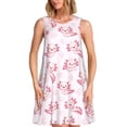 thumbnail image 1 of Balery Baby Salamander Vestidos de verano para mujer con estampado: vestido holgado sin mangas, vestido playero informal y cómodo para días calurosos., 1 of 7