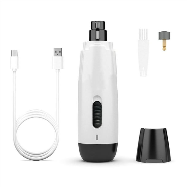 Cortaúñas para Perros, Minicortaúñas Eléctrico de Precisión Recargable, Herramienta para Alisar y Cuidar las Patas de las Mascotas