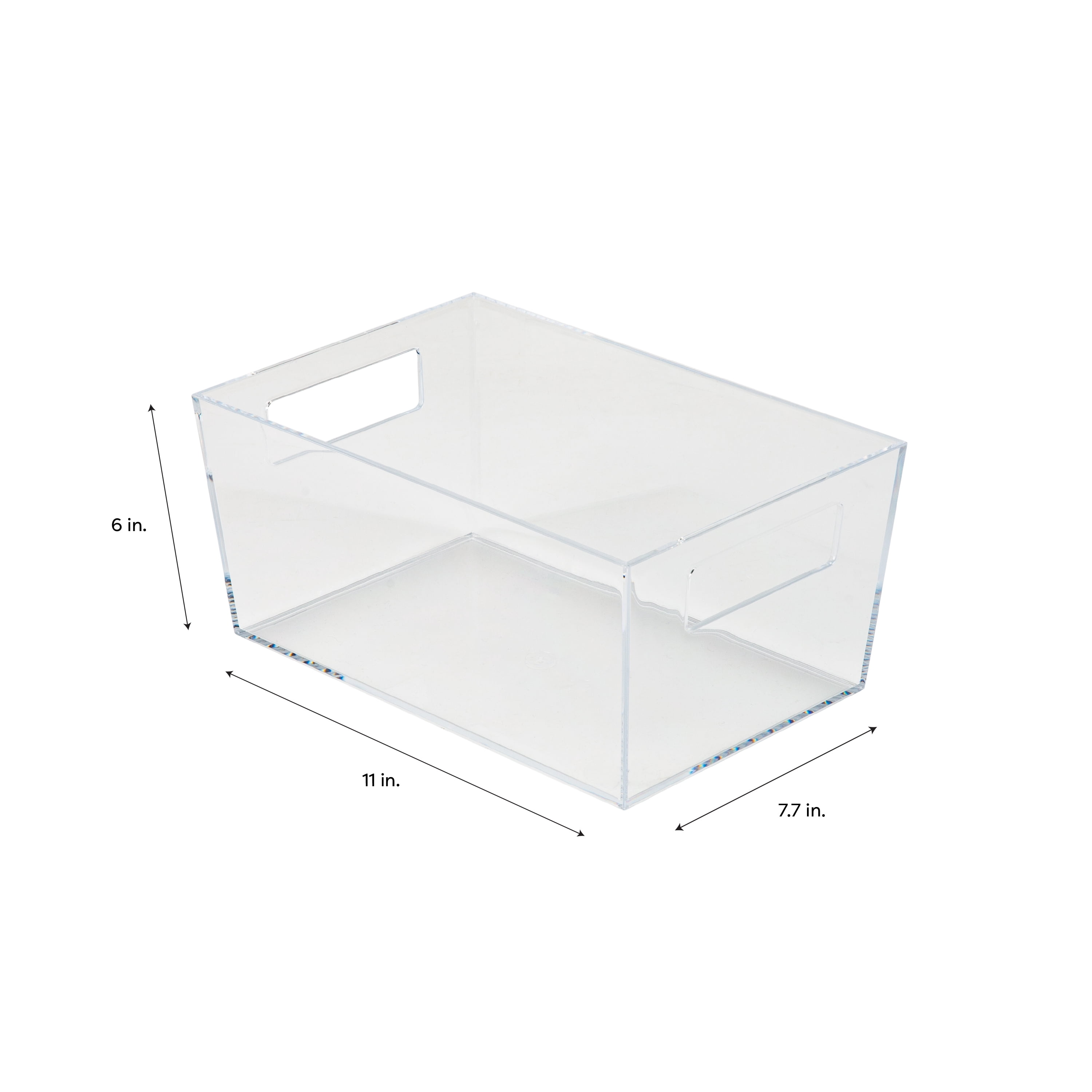 Simplify Small Plastic Storage Bin in Clear