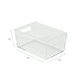 thumbnail image 4 of Simplify Small Plastic Storage Bin in Clear, 4 of 6