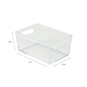Simplify Small Plastic Storage Bin in Clear