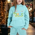 thumbnail image 2 of Jamsmile Toddler Girls Outfits Sets Long Sleeve 2025 Print Hooded Hoodie Tops + Pants Kids Tracksuits Sets, 2 of 4