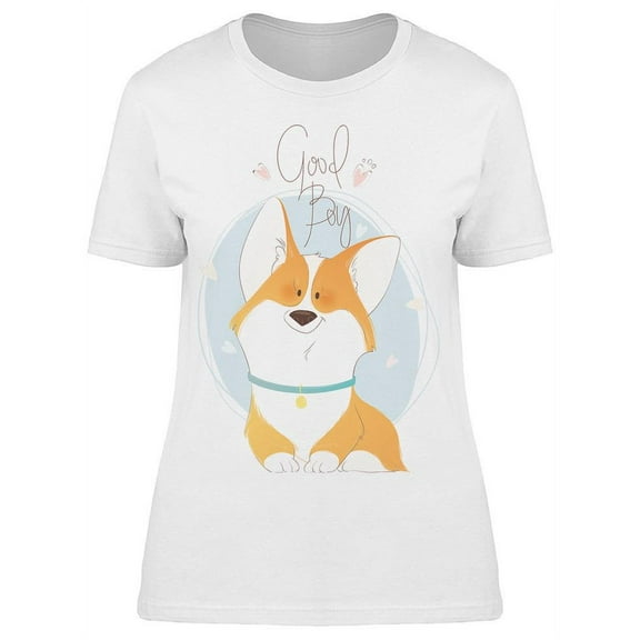 Corgi, The Good Boy T-Shirt Women -Image by Shutterstock, Female Medium