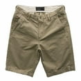 thumbnail image 2 of RYDCOT Men's Nylon Ripstop Cargo Shorts Button Down Straight Leg Cargo Summer Jean Denim Shorts with Pockets Khaki, 2 of 4