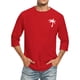 thumbnail image 1 of Camisas de Manga Larga para Hombres Imprimir Casual Cuello Redondo Blusa de Manga Corta, Camisas de Lino para Hombres, 1 of 4