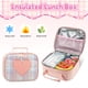 thumbnail image 5 of Mochila LEWKANA Cute para niñas con fiambrera, juego de 5 unidades, color rosa, 5 of 6