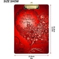 thumbnail image 3 of FMSHPON Valentine's Day Clipboard Hardboard Wood Nursing Clip Board and Pull for Standard A4 Letter 13x9 inches, 3 of 8