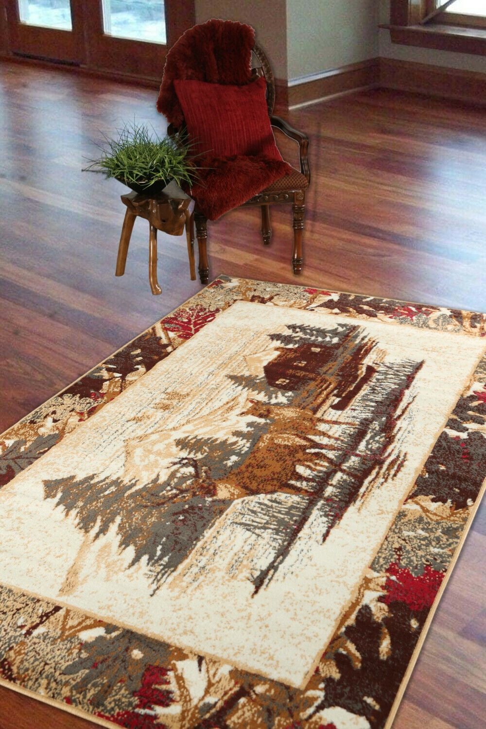 Furnish My Place Cabin Lodge Runner Rug 2 ft. x 8 ft., Multicolor