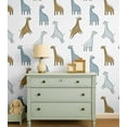thumbnail image 2 of S4Sassy Cartoon Giraffe Wallpaper - White Wall Covering, 25" X 360" Self-Adhesive Plain Vinyl Wallpaper, Wallwrap, Easy Diy Wall Covering For Kids Bedroom, Kids Room Decor, Playroom, 2 of 9
