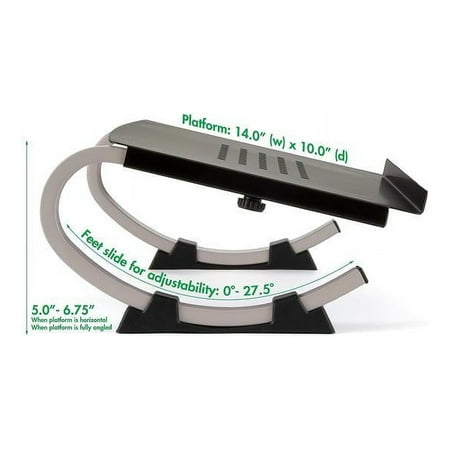 Allsop - Redmond Adjustable Curve Laptop Stand - Black