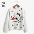 thumbnail image 4 of Sudadera con capucha para mujer, con estampado de HELLO KITTY, manga larga, talla grande, informal, para otoño, y2k, 4 of 5