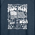 thumbnail image 3 of Instant Message - Rockin In The USA - Women's Lightweight French Terry Long Sleeve Shirt, 3 of 6